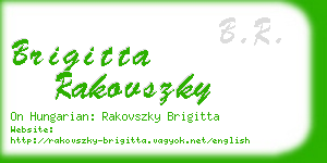 brigitta rakovszky business card